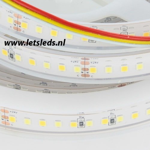 LED strip warm wit - koel wit IP68 dimbaar 5 meter compleet systeem