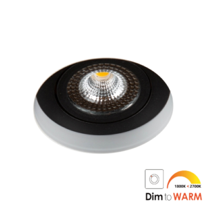 LED trimless spot kantelbaar 7Watt rond ZWART IP65 dimbaar – interne driver 1