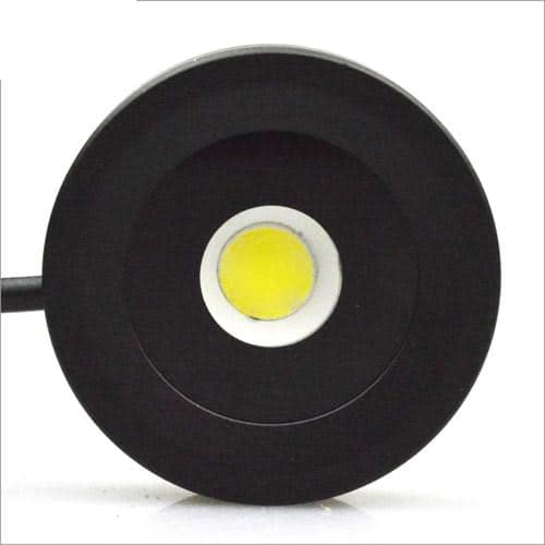 LED Mini Opbouwspot ZWART IP65 3Watt Rond Dimbaar Letsleds Nl