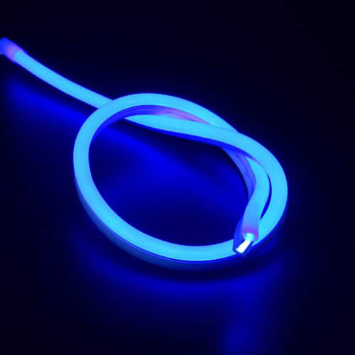 gezantschap Verlichting mouw LED neon flex 220V blauw IP67 dimbaar per-meter plug & play | letsleds.nl