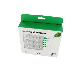 Set 9x LED mini spot 1Watt vierkant dimbaar - Trapverlichting