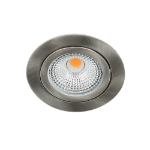 LED spot kantelbaar 5Watt rond NIKKEL dimbaar D-1