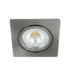 LED spot kantelbaar 5Watt vierkant NIKKEL dimbaar – zonder driver-01