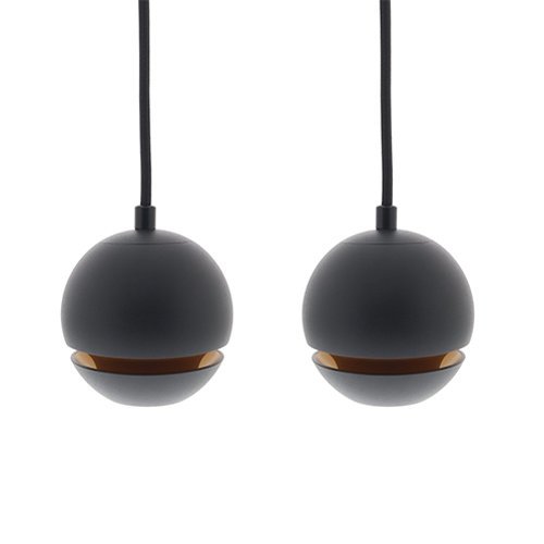 Golden Ball hanglamp 2x zwart dimbaar