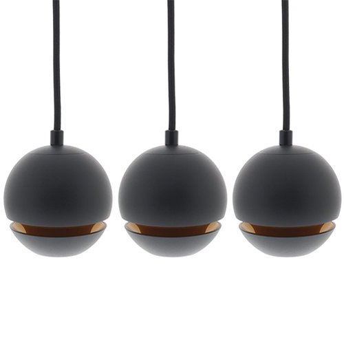 Golden Ball hanglamp 3x zwart dimbaar