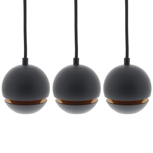 Golden Ball hanglamp 3x zwart dimbaar