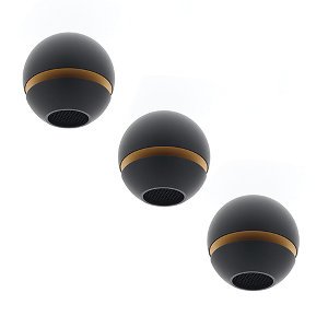 Set 3x Golden Ball plafondlamp 1x zwart dimbaar