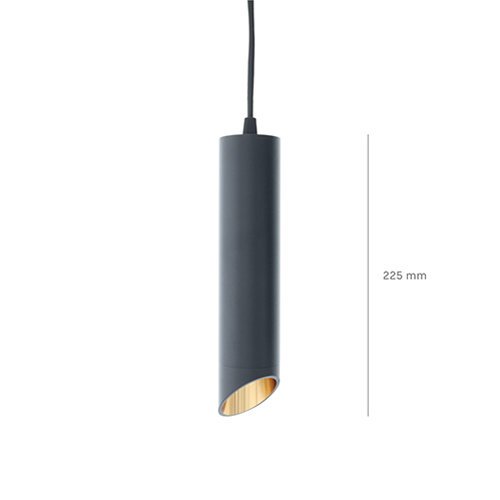 Obliq Medium hanglamp zwart brons
