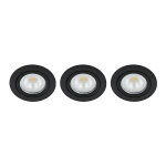 LED spot kantelbaar 5Watt rond ZWART IP65 dimbaar ID2 SET3 - 1