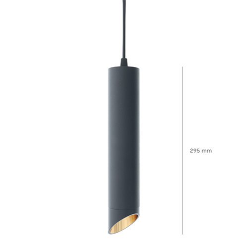 Obliq Large hanglamp zwart brons