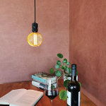 LED hanglamp E27 3.5Watt dimbaar globe 125mm goud-amber
