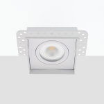 Bella Ondiepe LED trimless spot kantelbaar 5Watt vierkant WIT IP65 dimbaar – interne driver