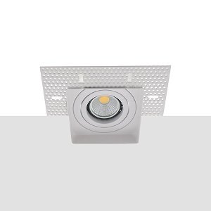 LED trimless spot GU10 COB 5Watt vierkant WIT dimbaar