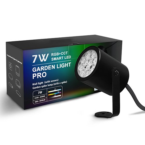LED tuinspot 7Watt ZWART 220Volt IP65 RGB+CCT - Zigbee 3