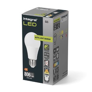 Integral LED E27 8Watt dag/nacht sensor