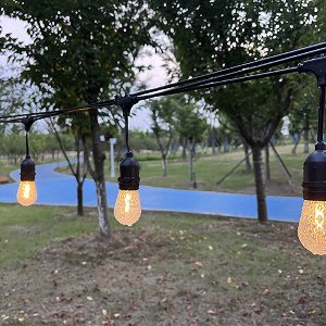 Arena LED Prikkabel - Kristal - IP65 Lichtsnoer Buiten - koppelbaar - Lampjes Slinger - inclusief 10x E27 lampen