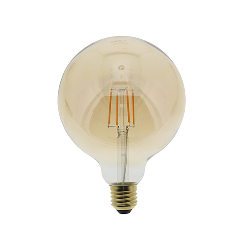 LED filament E27 6Watt dimbaar globe 125mm