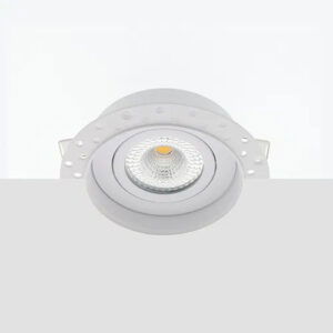 Bella Ondiepe LED trimless spot kantelbaar 5Watt rond WIT IP65 dimbaar – interne driver