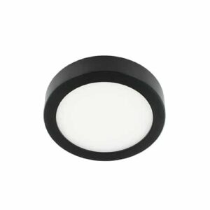 LED plafonniere 9Watt rond ZWART 220Volt dimbaar