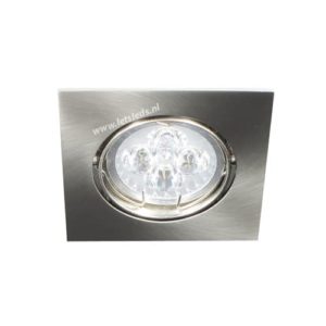 LED spot kantelbaar GU10 4Watt vierkant dimbaar