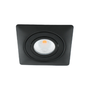 LED spot XL kantelbaar 5Watt vierkant ZWART IP65 dimbaar