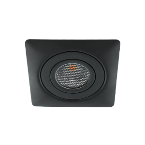 LED spot XL kantelbaar 5Watt vierkant ZWART IP65 dimbaar