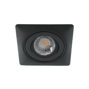 LED spot XL kantelbaar 5Watt vierkant ZWART IP65 dimbaar