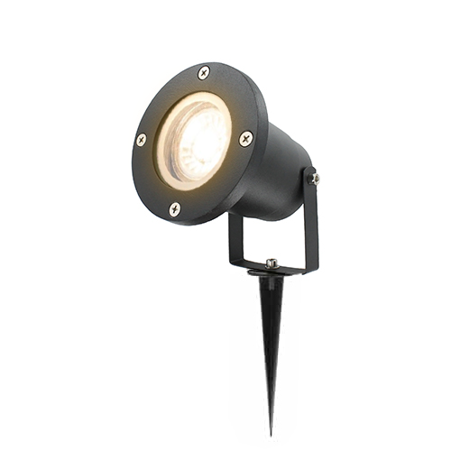 LED tuinspot 1x4 Watt ZWART 220Volt IP65 dimbaar