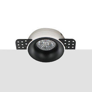 LED trimless spot GU10 4Watt rond ZWART dimbaar