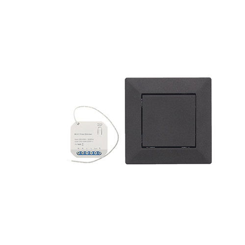 Wifi draadloos, micro dimmer module 150W puls ZWART