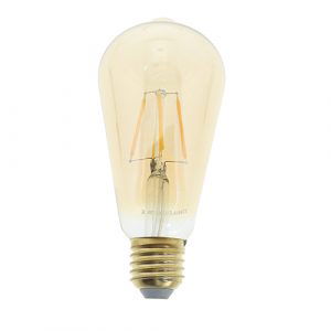 LED filament E27 6,5Watt dimbaar Edison Amber