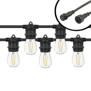 10m Arena LED Prikkabel - IP65 Lichtsnoer Buiten - koppelbaar - Vaste lampjes - inclusief 10x E27 lampen - Eco